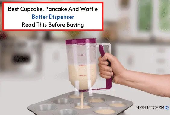Stainless-Steel Pancake Batter Dispenser Waffles Perfect Baking Tool for Cupcakes Muffin Mix Cake or Any Baked Goods Crepes 