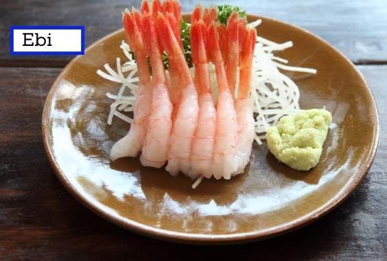 Ebi sashimi
